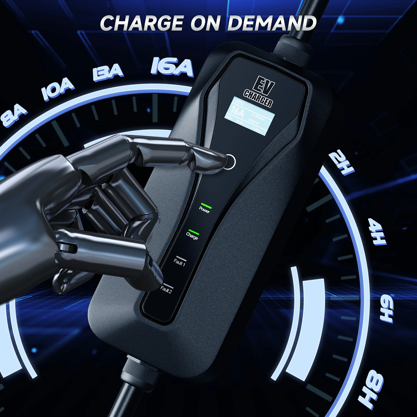 11KW 16A EV Charger Type 2 EVS - đánh giá và giá Type 2 Portable Ev Charger 11Kw Cee