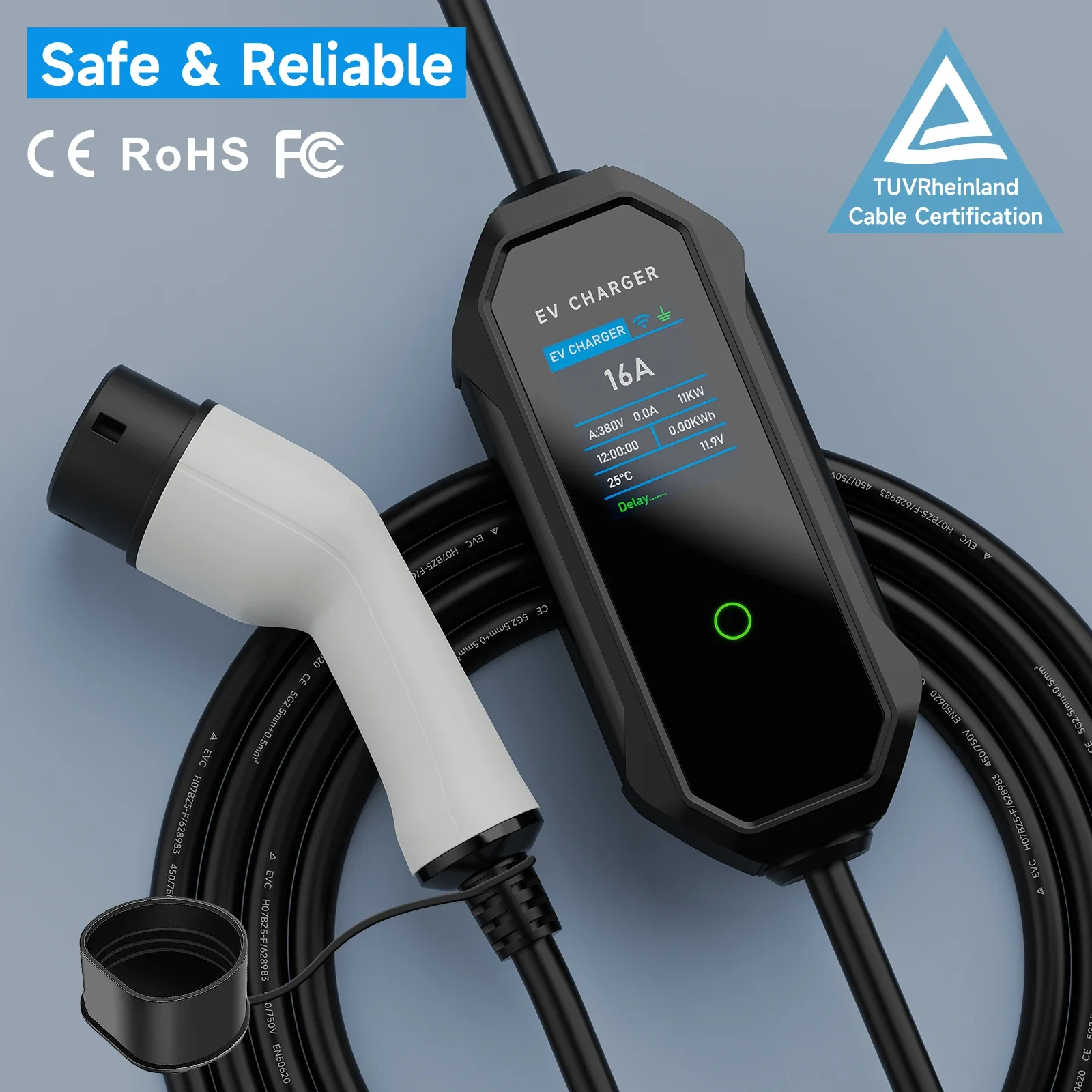 AFEEV Type 2 Portable EV Charg - đánh giá và giá Type 2 Portable Ev Charger 11Kw Cee