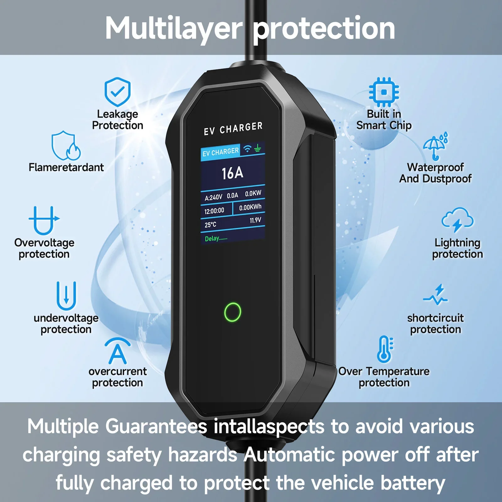 AFEEV Type 2 Portable EV Charg - đánh giá và giá Type 2 Portable Ev Charger 11Kw Cee
